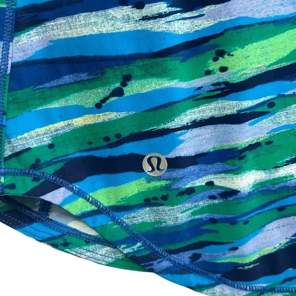 Lululemon Seven Wonders Sculpt Tank Women's Sz 6 Multi Hero Blue Workouts Sporty